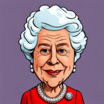 The Queen Caricature AI Generated